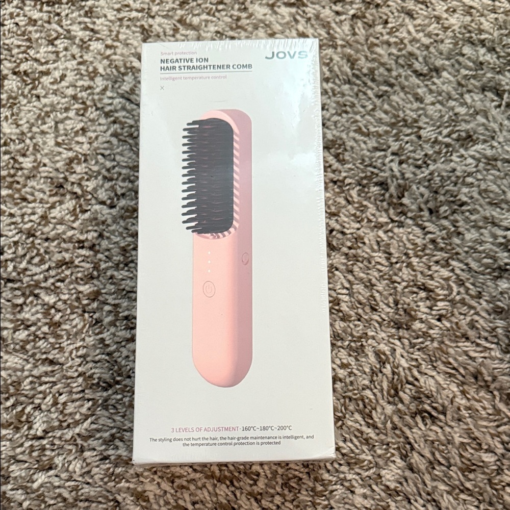 JOVS Pink Hair Straightener Comb